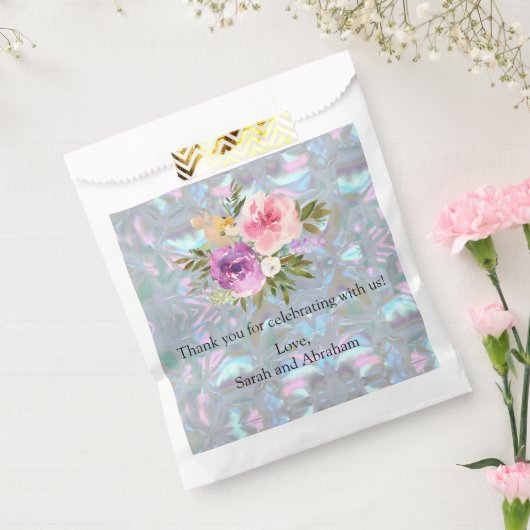 Faux Moeder van de Parel Favoriet Tassen Bedankzakje (Gezegeld)