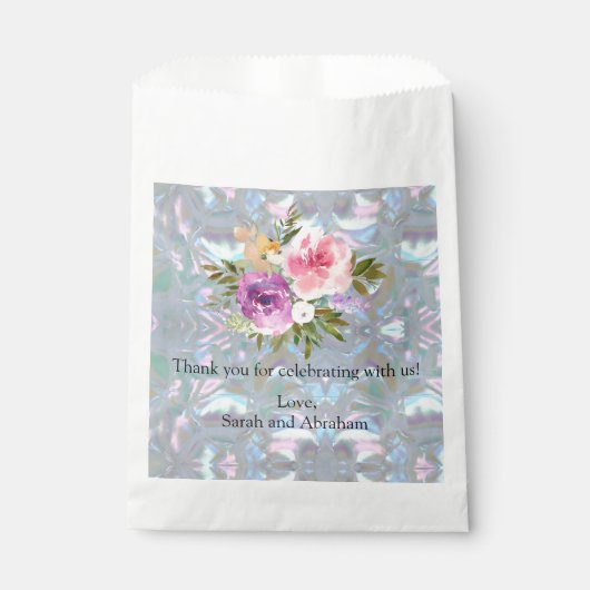 Faux Moeder van de Parel Favoriet Tassen Bedankzakje (Voorkant)