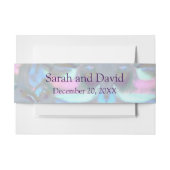 Faux Moeder van de Parel uitnodiging Buik Bands Uitnodigingen Wikkel (Voorkant Voorbeeld)