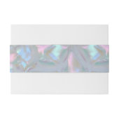 Faux Moeder van de Parel uitnodiging Buik Bands Uitnodigingen Wikkel (Achterkant Voorbeeld)