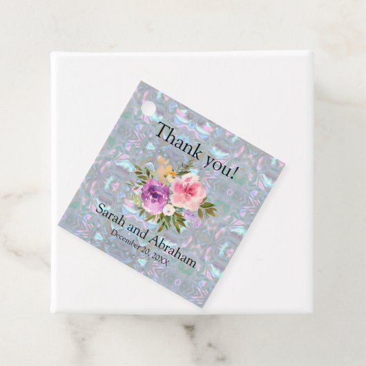 Faux moeder van Pearl Bedankjes Labels (In situ)