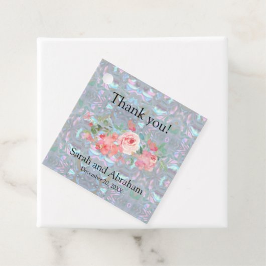 Faux moeder van Pearl Bedankjes Labels (In situ)