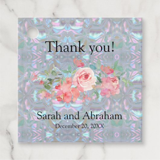 Faux moeder van Pearl Bedankjes Labels (Voorkant)