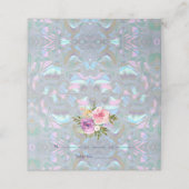 Faux Moeder van Pearl Place Card Guest Kaart Plaatskaartje (Buitenkant ongevouwen)