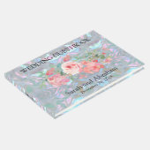 Faux Moeder van Pearl Wedding Guestbook Gastenboek (Hoek)