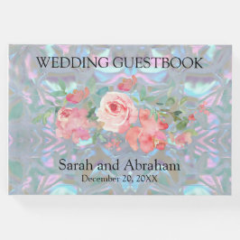 Faux Moeder van Pearl Wedding Guestbook Gastenboek