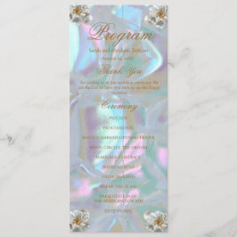 Faux Moeder van Pearl Wedding Programma