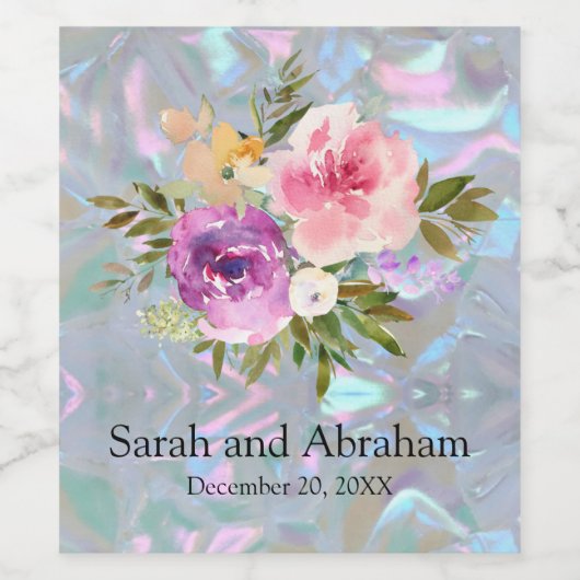 Faux moeder van Pearl Wijn Etiket (Enkel label)