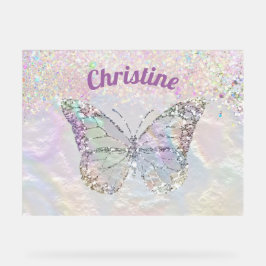 faux nacre butterfly acryl bord