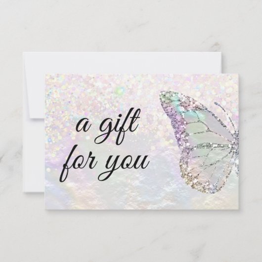 faux nacre butterfly gift (Voorkant)
