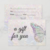 faux nacre butterfly gift (Voorkant / Achterkant)