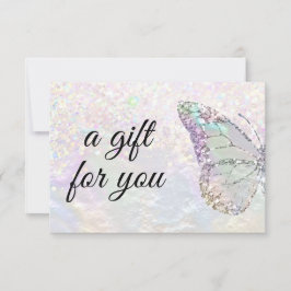 faux nacre butterfly gift