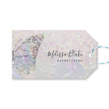 faux nacre butterfly gift labels