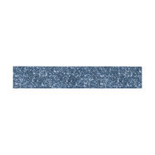 Faux Navy Blue Glitter Uitnodigingen Wikkel (Vlak)