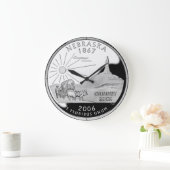 Faux Nebraska State Quarter Clock Grote Klok (Huis)