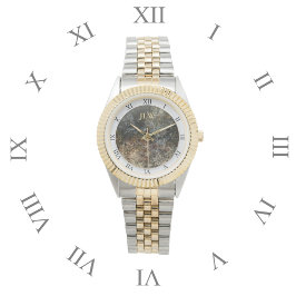 Faux Nefriet Jade van Grijs Horloge