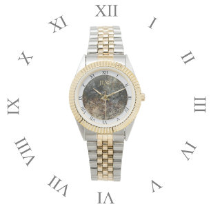 Faux Nefriet Jade van Grijs Horloge