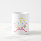 Faux Neon Game Console Controller Gamer Koffiemok (Center)