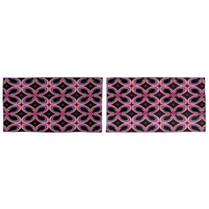 Faux Neon Pink Flower Power Kussensloop