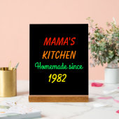 FAUX Neon Retro Style Mama's zelfgemaakte keuken Acryl Bord (Huwelijk)