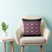 Faux Neon Roze Bloem Power 2 Kussen (Stoel)