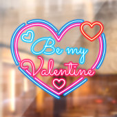 Faux Neon zijn mijn zakelijke Valentijn Raamsticker (Vel 2)
