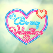 Faux Neon zijn mijn zakelijke Valentijn Raamsticker (Vel 3)