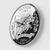 Faux Nevada State Quarter Clock Grote Klok (Hoek)