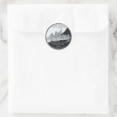 Faux New Jersey State Quarter Ronde Sticker (Tas)
