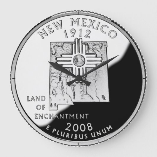 Faux New Mexico State Quarter Clock Grote Klok (Voorkant)