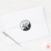 Faux New York State Quarter Sticker (Envelop)