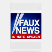 Faux News  Acryl Bord (Voorkant)