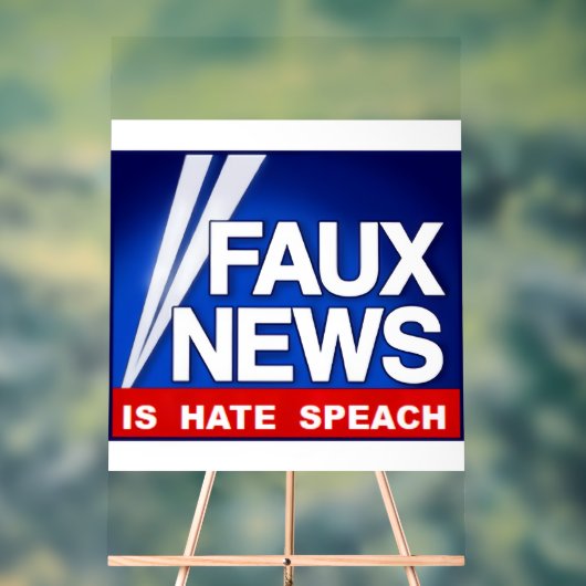 Faux News  Acryl Bord (Neutraal)