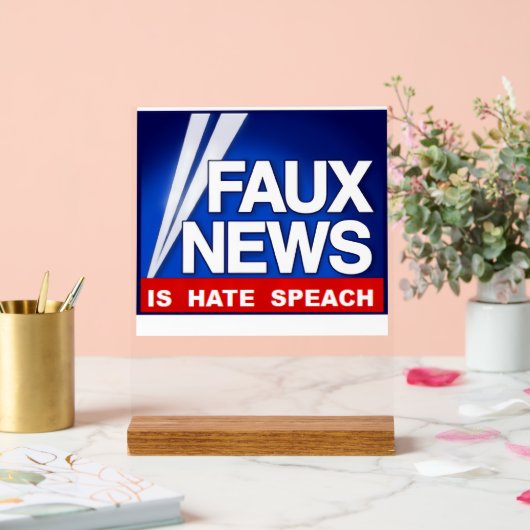 Faux News Acryl Bord (Huwelijk)