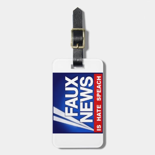 Faux News Bagagelabel (Voorkant verticaal)