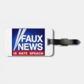 Faux News Bagagelabel (Achterkant horizontaal)