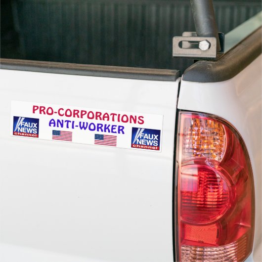 FAUX NEWS* Bumpersticker (Op Truck)