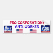FAUX NEWS* Bumpersticker (Voorkant)