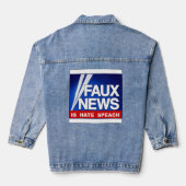 Faux News Denim Jacket (Achterkant)