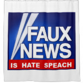 Faux News Douchegordijn (Voorkant)