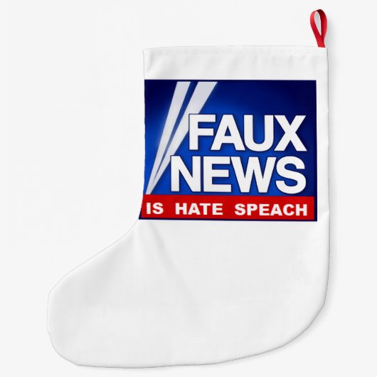 Faux News Grote Kerstsok (Achterkant)