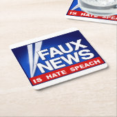 Faux News Kartonnen Onderzetters (Schuin)