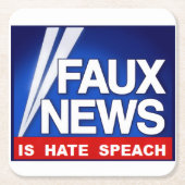 Faux News Kartonnen Onderzetters (Voorkant)