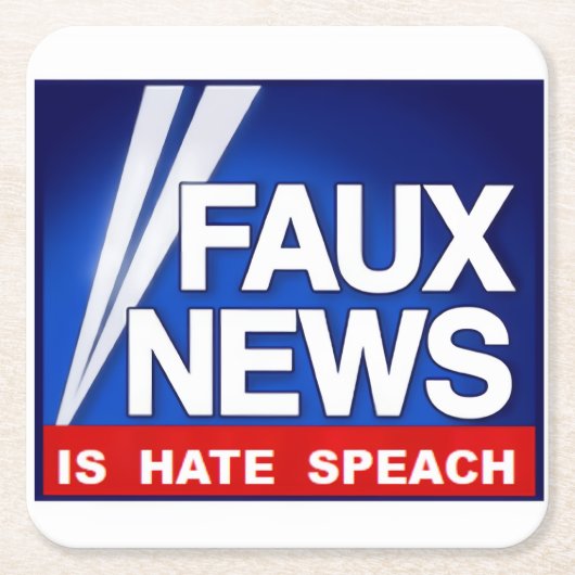 Faux News Kartonnen Onderzetters (Voorkant)