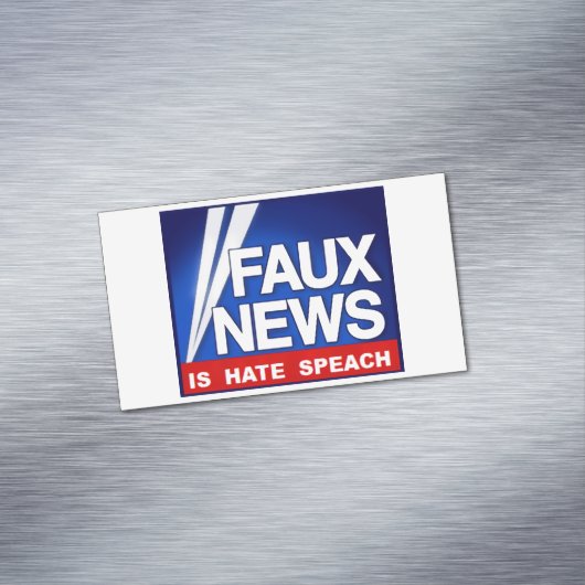 Faux News Magnetisch Visitekaartje (Voorbeeld)
