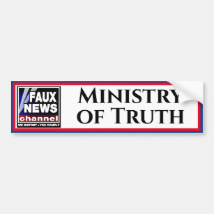 Faux News "Ministry of Truth" Bumpersticker