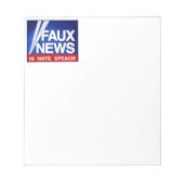 Faux News Notitieblok (Voorkant)