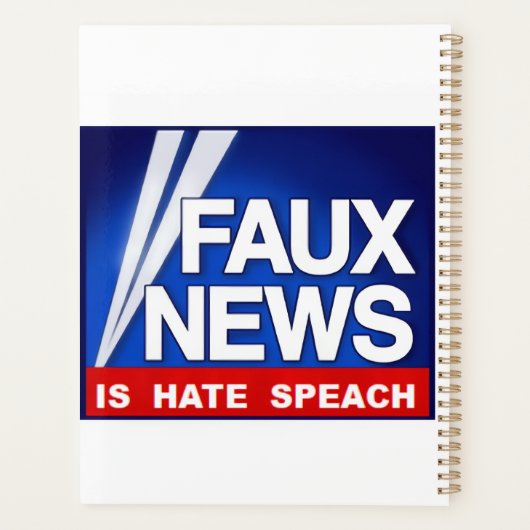 Faux News Planner (Achterkant)