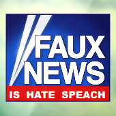 Faux News Raamsticker (Vel 3)