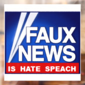 Faux News Raamsticker (Vel 2)